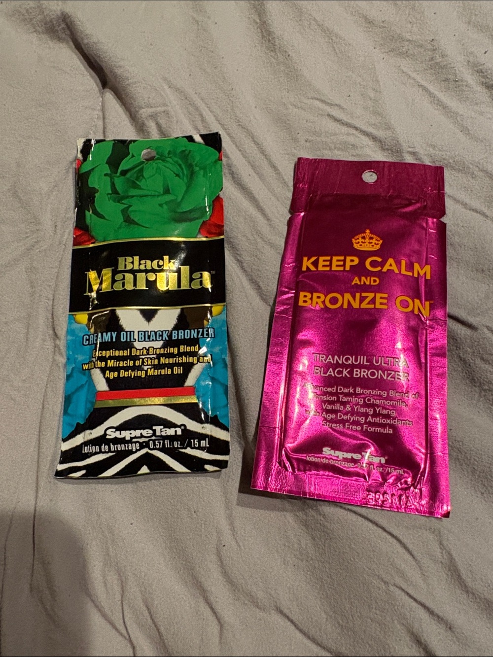2 supre tan tanning lotion packet